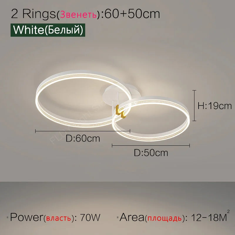 Nordic LED Ceiling Lamp 2023 - Modern Minimalist Bedroom Lighting