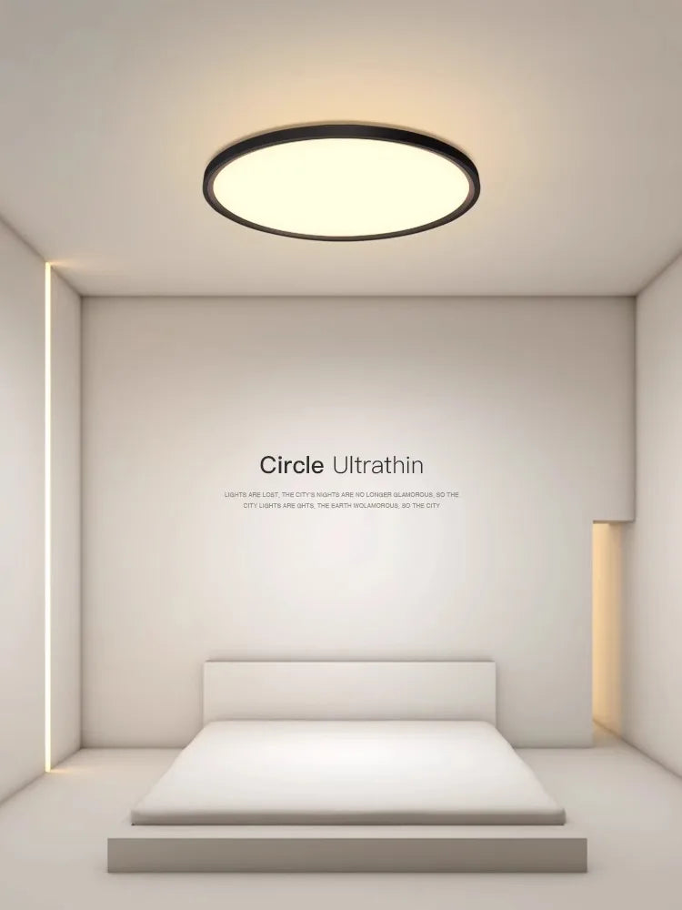 Modern LED Round Ceiling Lamp for Bedroom Study Balcony Decor