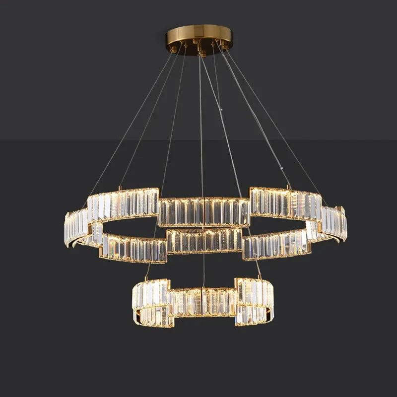 Crystal Pendant Light for Modern Luxury Living, Dining, or Kitchen Decor