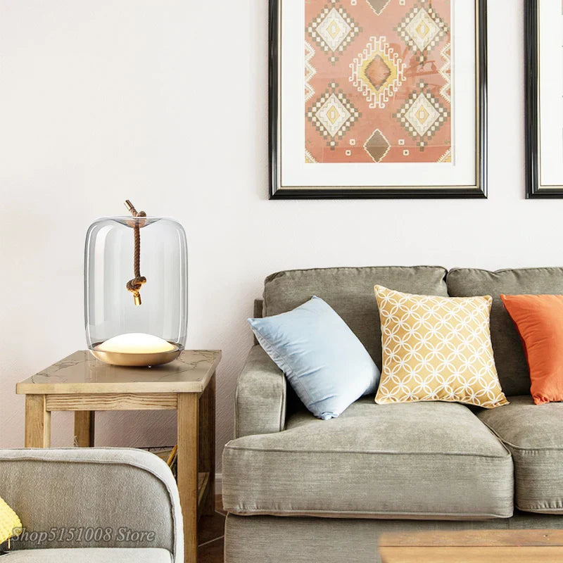 Brokis Knot Glass Table Lamps | Nordic LED Desk Light | Modern Home Decor Fixtures