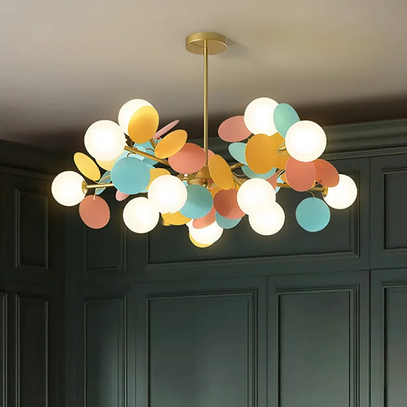 Branch Chandelier: Modern Colorful LED Ceiling Light for Bedroom and Living Room