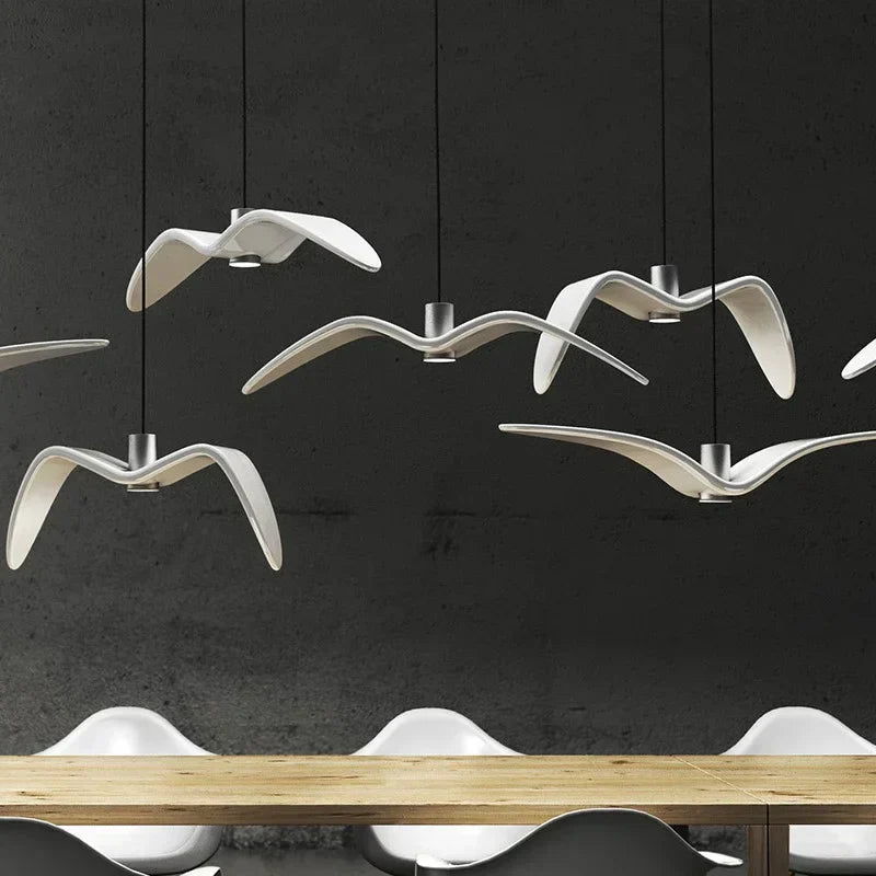 Seagull Design LED Chandelier for Bar/Kitchen Creative Bird Ceiling Light