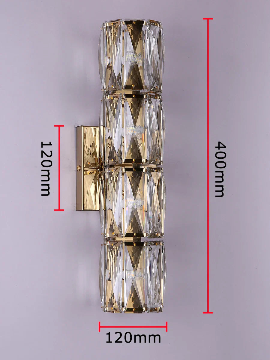 Luster Crystal Wall Sconces: Modern Elegant Glass Wall Light Fixtures