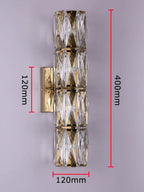 Luster Crystal Wall Sconces: Modern Elegant Glass Wall Light Fixtures