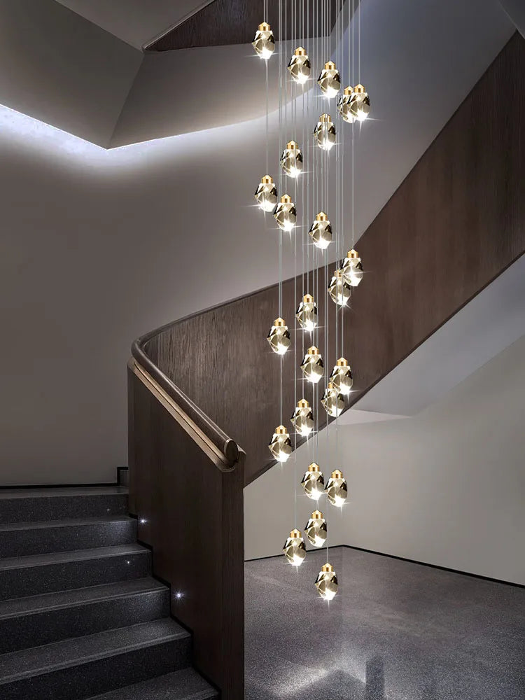Nordic Crystal Chandelier | Living Room Villa Ceiling Light