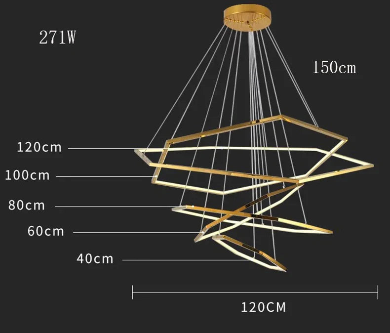 Modern LED Chandelier Ceiling Lamp Pendant Lights Indoor Decorative Lighting