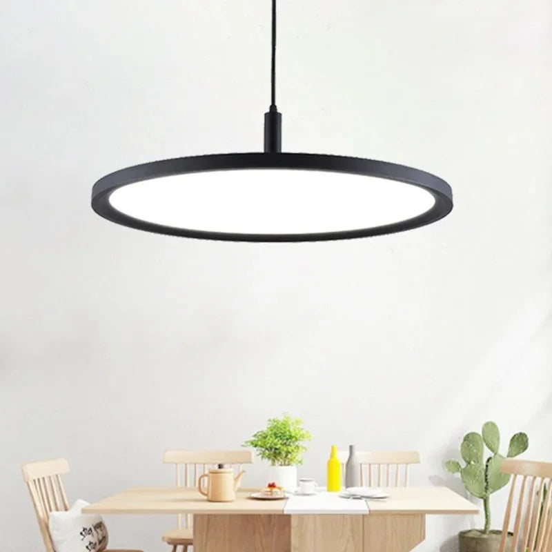 Aluminum Pendant Light: Round LED Ceiling Lamp for Home, Hotel, Restaurant, Bar