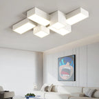 Modern Minimalist Square LED Ceiling Lamp Creative Geometry Light Home Decor Lighting
