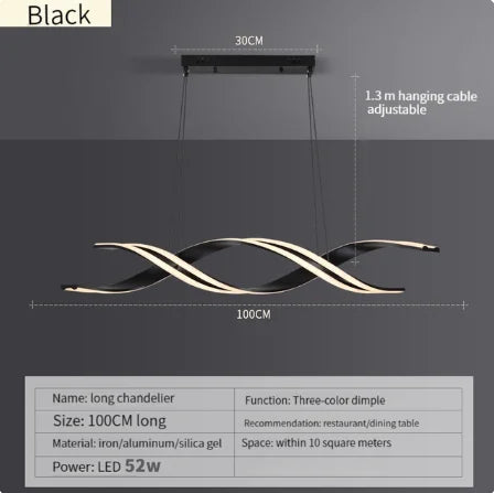 Nordic Chandelier Lighting for Living Dining Room Decor & Kitchen Hanging Lamp