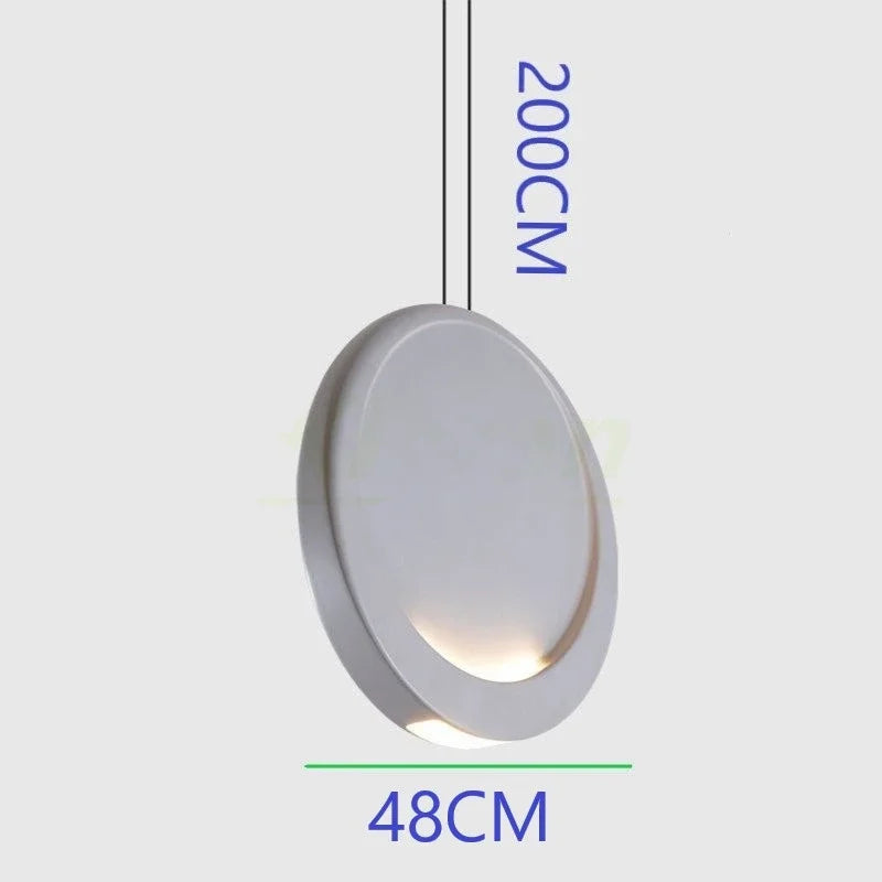 Scandinavian Moon Crescent Chandelier, Minimalist Kitchen Island Pendant Lamp