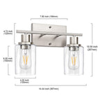 Glass Wall Lamp: Nordic Industrial LED Sconce for Living Bedroom, Kitchen, Dining - Modern Indoor Lighting