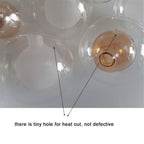 1/4/8pcs Pack 1cm Opening G4 Glass Shade Replacement Globes for Chandelier