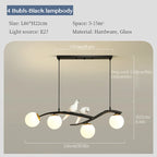 White Bird Ceiling Chandelier Kitchen Island Dining Pendant Lights Home Decor