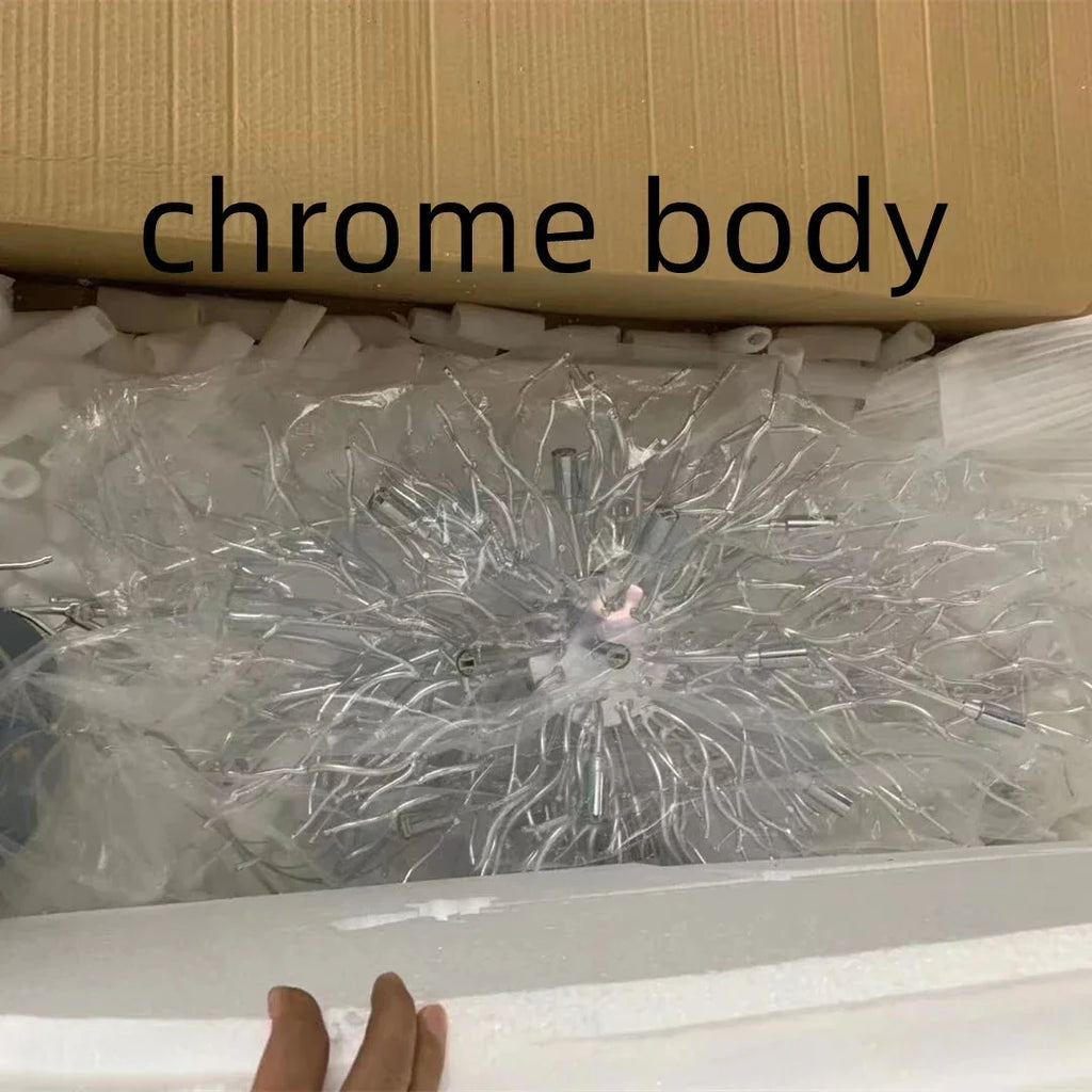 Crystal Chandelier: Modern LED Luxury for Living Room Decor & Lighting