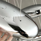 Mercury Collection LED Glass Pendant Lamp - Silver Luxury Designer Lighting