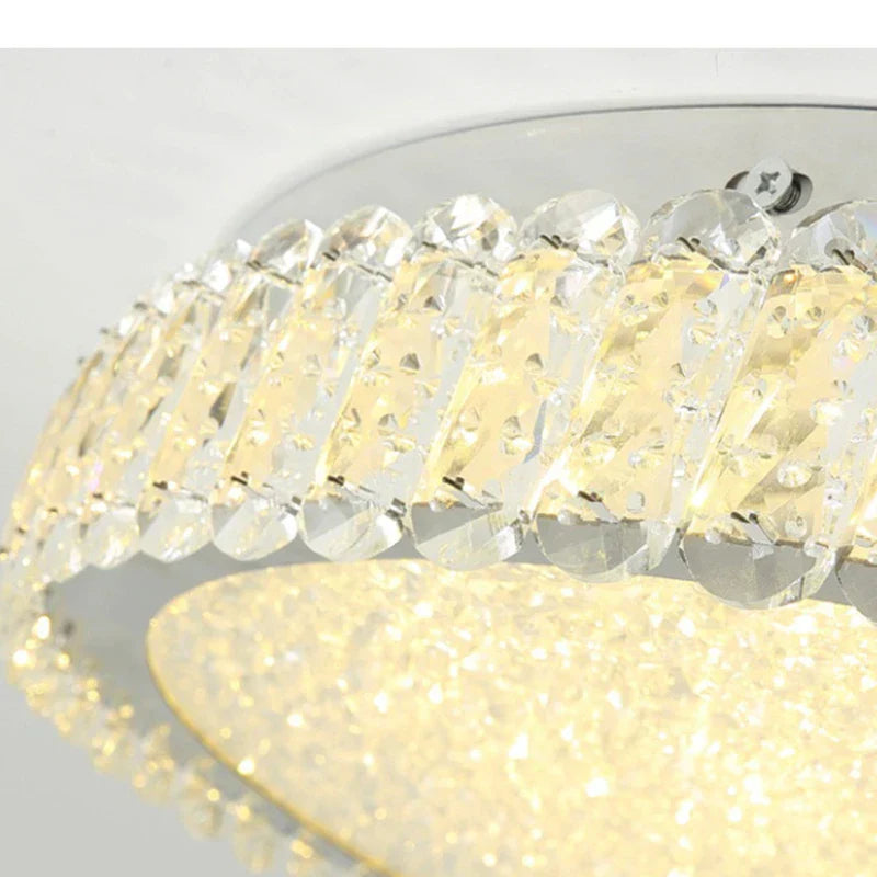 Modern Round LED Crystal Ceiling Light for Home Decor Lighting