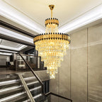 Crystal Chandelier: Modern Luxury for Duplex Villa, Hotel, Club, and Banquet Hall