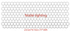 Honeycomb LED Car Detailing Ceiling Light - Customized Hexagon Design for Showroom