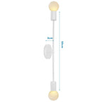 Industrial LED Wall Sconce Iron Bedside Lamp Retro Loft Indoor Lighting