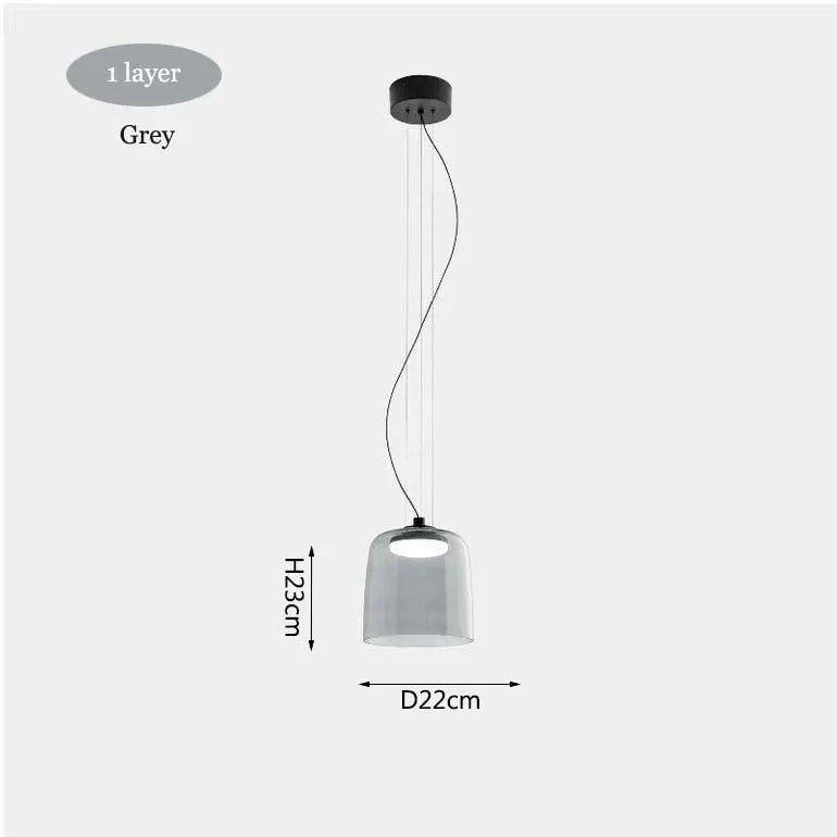 Nordic Glass Chandelier: Modern Ceiling Pendant Lights for Living and Dining Room