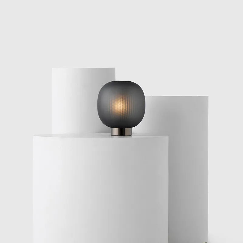 Black Glass Ball Nordic Design LED Table Light for Bedroom and Living Room