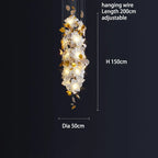 Crystal Flower Luxury Chandelier for Home Decor