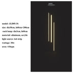 Nordic Black LED Dimmable Pendant Lights Modern Luxury Suspend Luminarias