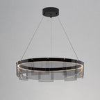 Smoky Glass LED Pendant Chandelier for Dining Living Bedroom Lighting