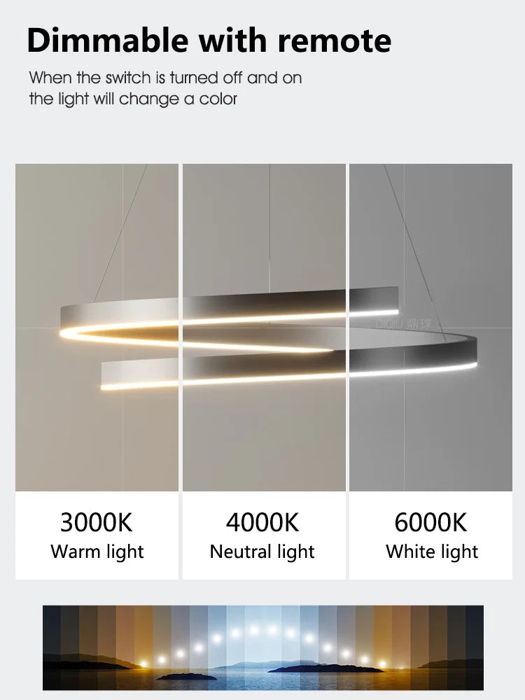 Modern Minimalist Chandelier Ceiling Light for Living Room and Dining Room