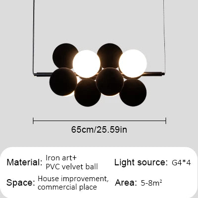 Abstracta Pendant Lamp: Stylish Designer Fabric Chandelier for Home, Office, and Dining Space