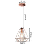 Industrial Retro Loft LED Pendant Light for Home Living Room Kitchen