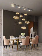 LED Drop Chandelier Lighting for Living & Dining Room Decor