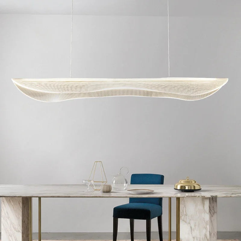 Modern Arc Acrylic LED Pendant Light Chandelier for Living Dining Room