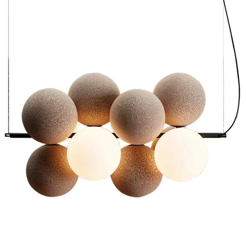 Flannelette Ball Chandelier: Modern Nordic Design for Stylish Interiors