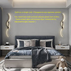 Modern LED Wall Lamp for Living Room Bedroom Stairs, Minimalist Art Interior Wall Light Fixtures