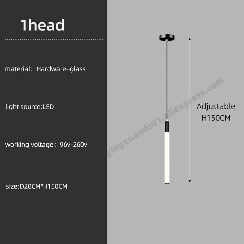 Modern LED Chandelier Pendant Light for Loft Staircase Lighting