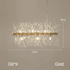 Dandelion Chandelier: Nordic Minimalist Wrought Iron LED Indoor Light for Living Room