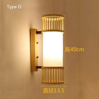 Bamboo Wall Lights: Retro Hand-woven Luminaire for Bedroom, Corridor, Hotel, Restaurant Decor