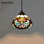 Tiffany Style Stained Glass Pendant Chandelier for Home Lighting