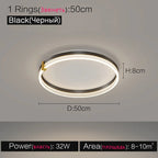 New Nordic Ceiling Lamp: Modern, Creative, Elegant Lighting for Bedroom and Living Room