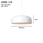 Glossy Black Round Nordic Pendant Light for Dining Room and Bar Decor