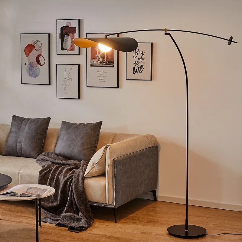 Nordic LED Floor Lamp Adjustable Long Arm Reading Light for Living Room