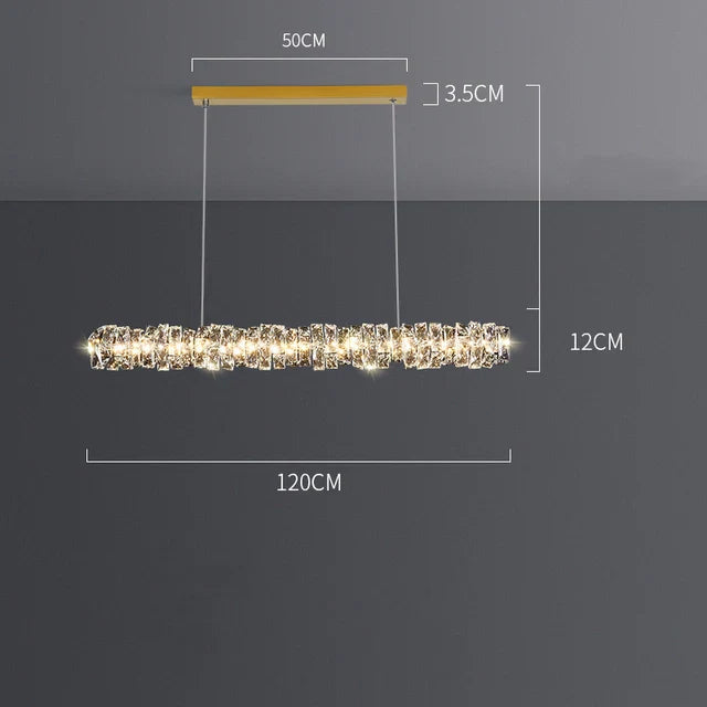 Luxury Crystal Pendant Light for Dining Room, Bar, and Restaurant
