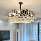 Crystal Chandelier: Modern Elegant Lighting for Living Room, Bedroom, Kitchen