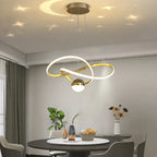 LED Gypsophila Chandelier for Modern Living Room Decor - Crown Ceiling Pendant Light