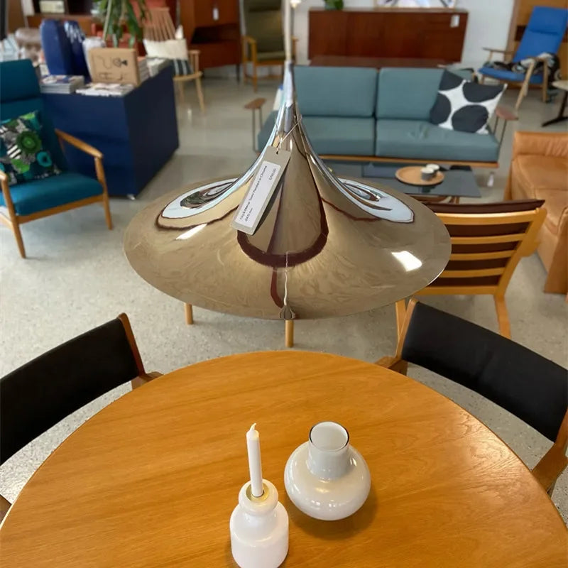 Seim Pendant Lamp: Danish Single Head Minimalist Chandelier for Colorful Dining Room Decor