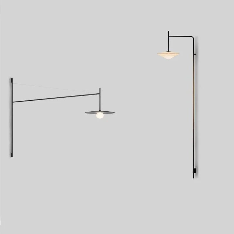 Black Iron LED Long Wall Lamp for Living Room, Bedroom, Corridor - Nordic Style