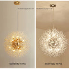 Dandelion Chandelier LED Sparkle Ball Crystal Lighting for Restaurant & Living Room