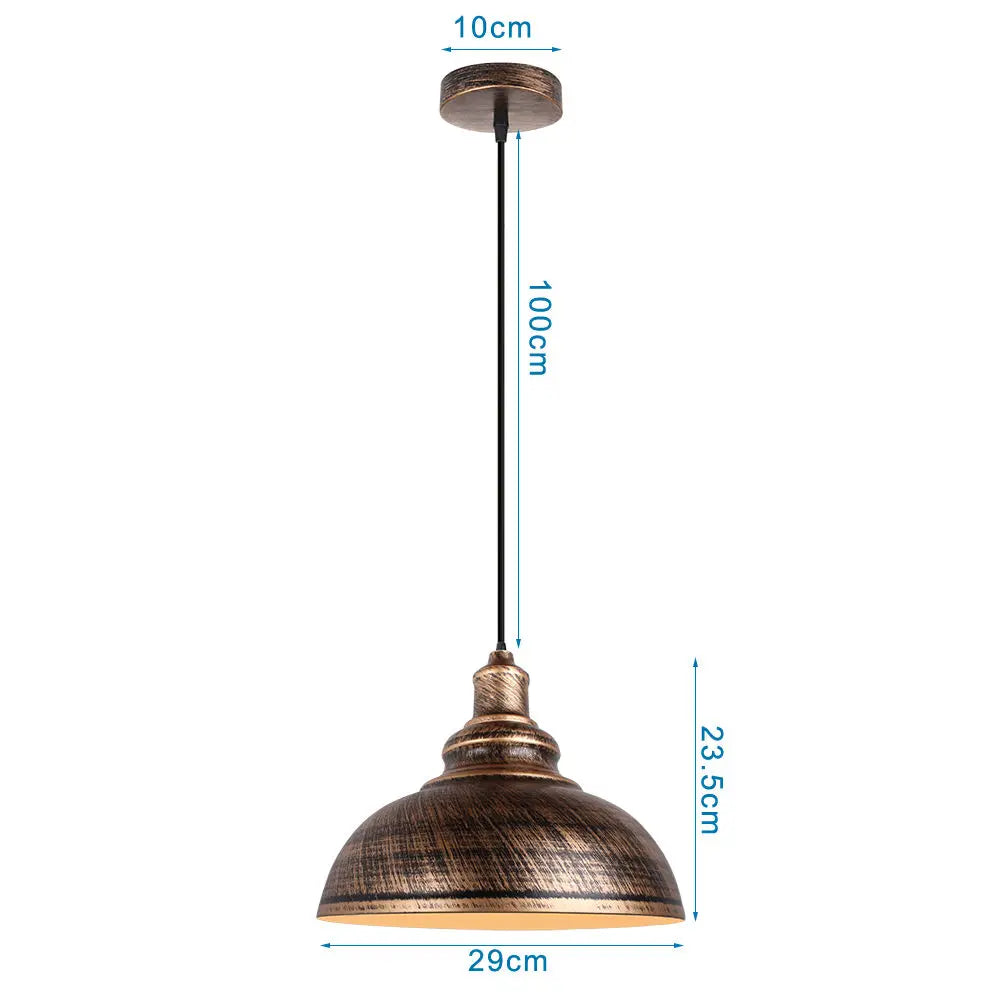Loft Pendant Light Industrial Hanging Lamp Nordic Retro Home Decor E27