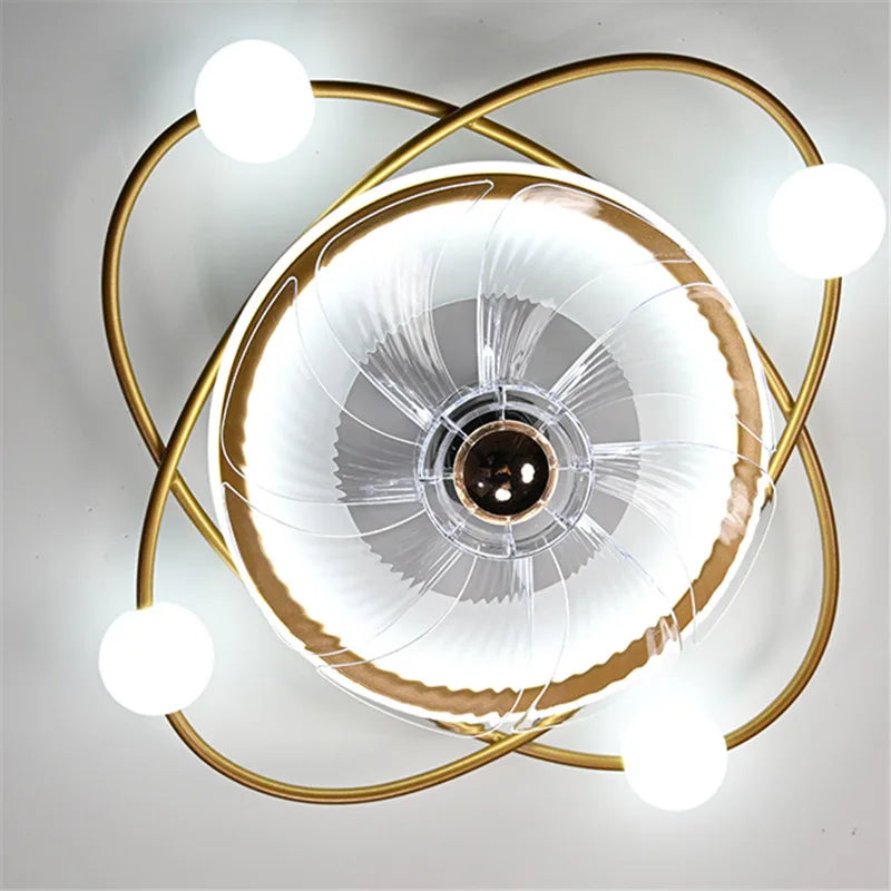 Nordic Ceiling Fan Light with Remote Control - 6 Fan Speeds